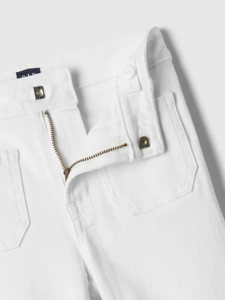 Pantaloni copii Gap alb