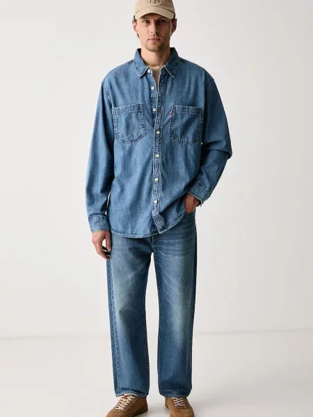 Levi's srajca denim MARIPOSA WORKER modra