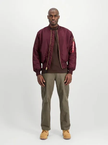 ALPHA INDUSTRIES Prechodná bunda purpurová