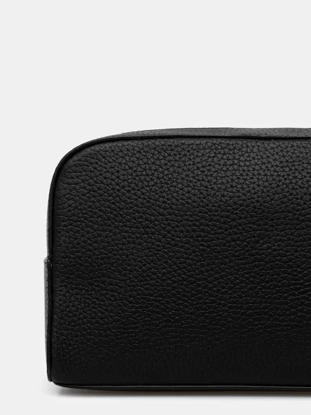 Kožená kosmetická taška Calvin Klein černá