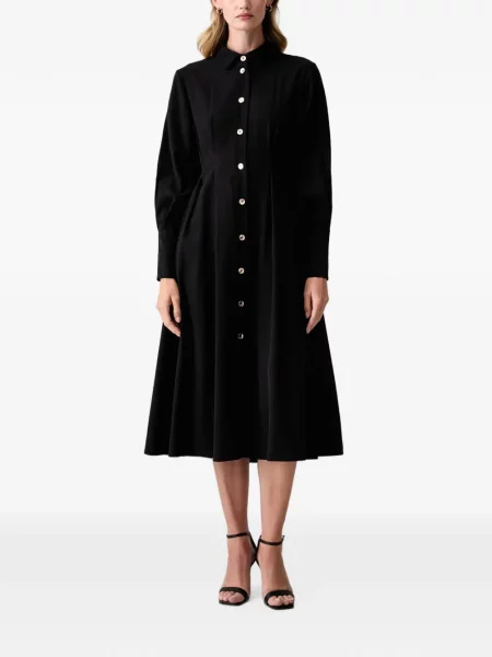 Rochie tip cămașă Fracomina negru