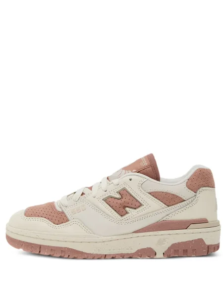 Кожаный плисиран суичър с качулка New Balance черно