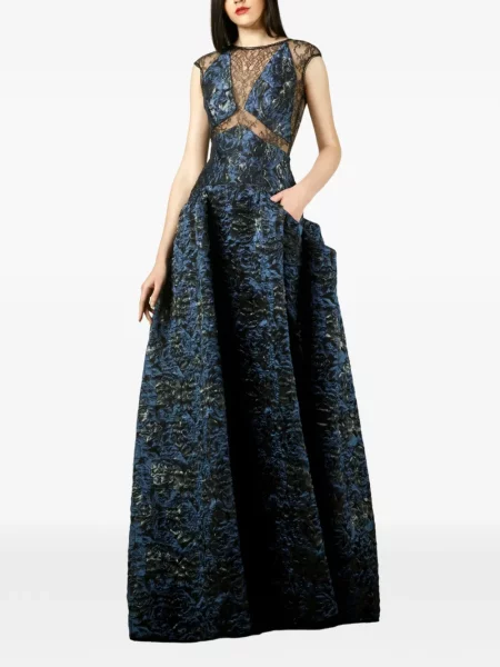 Sukienka maxi Gemy Maalouf niebieska