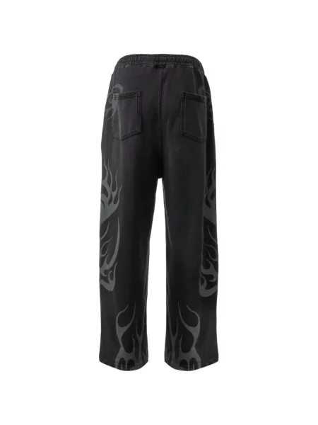 Pantaloni Hellstar cu imagine alergare negru