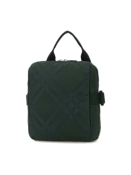 Torba crossbody Burberry w kratę żakardowa zielona