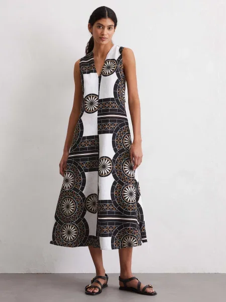 Лляна Сукня міді Marc O’Polo мультиколор