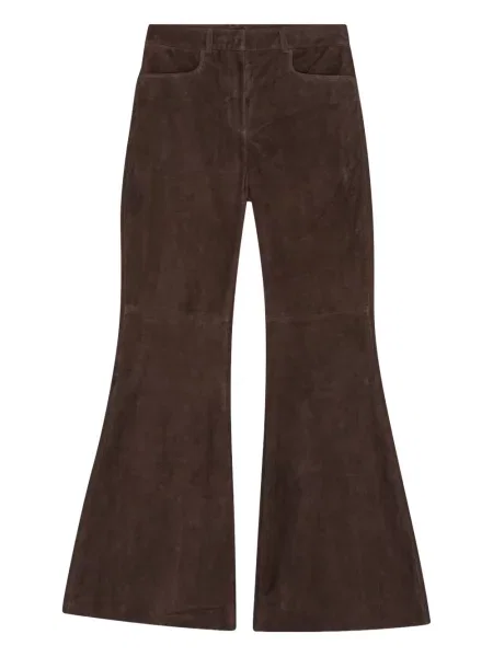 Pantaloni Remain din piele de căprioară maro