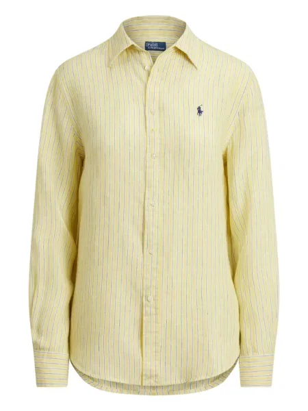 Dugo rebrasti s ovratnikom polo majica Polo Ralph Lauren plava