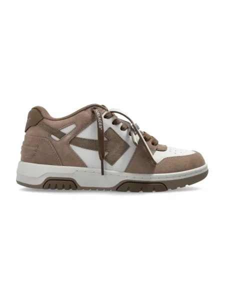 Sneakersy Off-white skórzane biznesowe białe