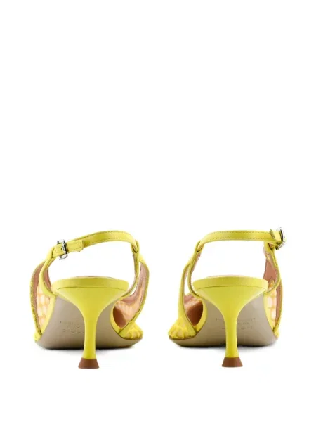 Pantofi cu toc Morobé slingback galben