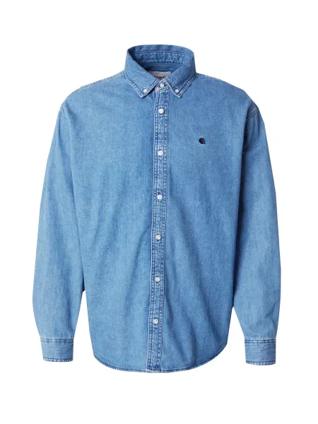 Carhartt WIP Cămașă Lucas denim albastru
