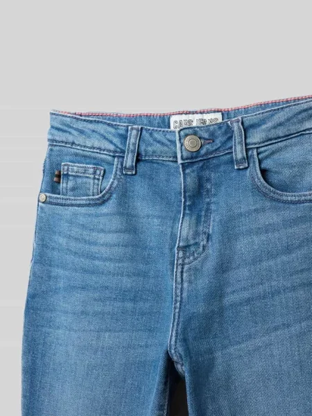 Jeansy z wpuszczanymi model ‘ISALIE’ Cars Jeans niebieskie
