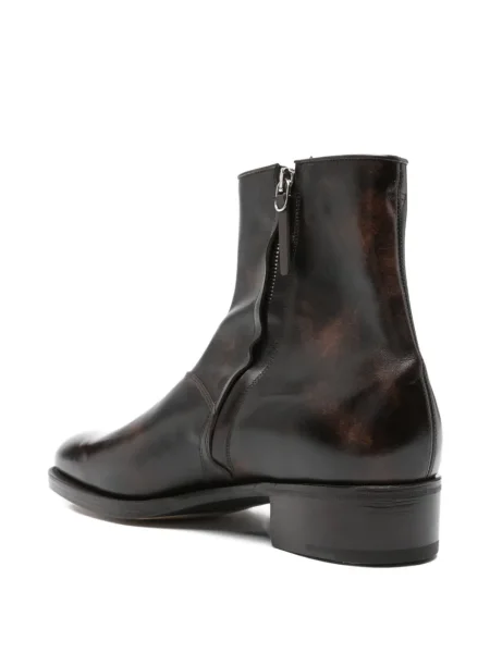 Cizme scurte John Lobb din piele maro