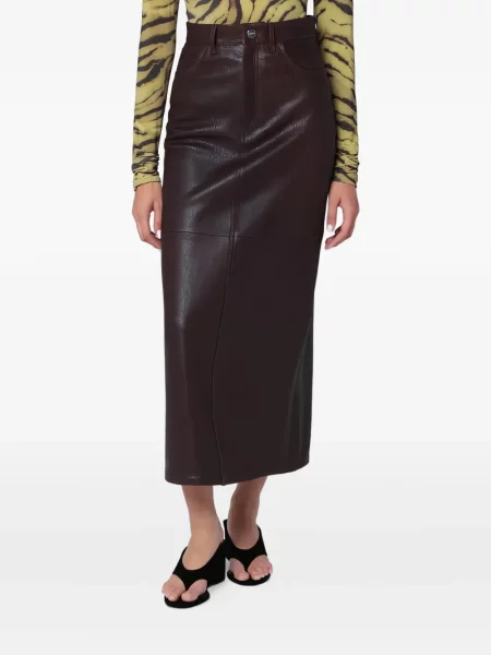 Fustă tip creion Ivy Oak maro