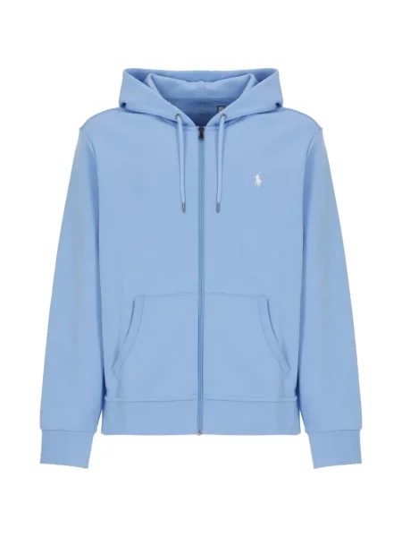 Polo majica Polo Ralph Lauren s kapuljačom plava