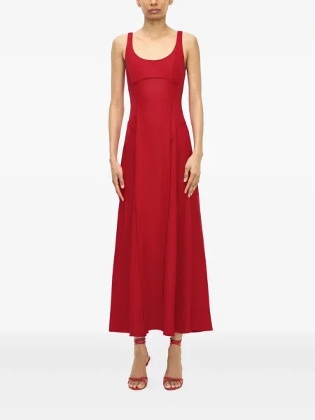 Rochie midi Adam Lippes roșu