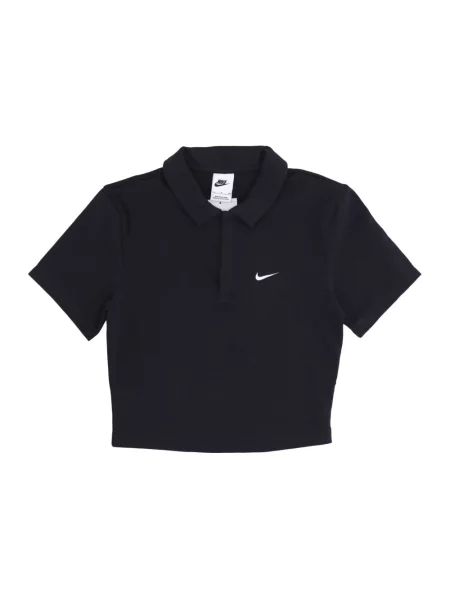 Krótka koszulka polo Nike z krótkim rękawem czarna