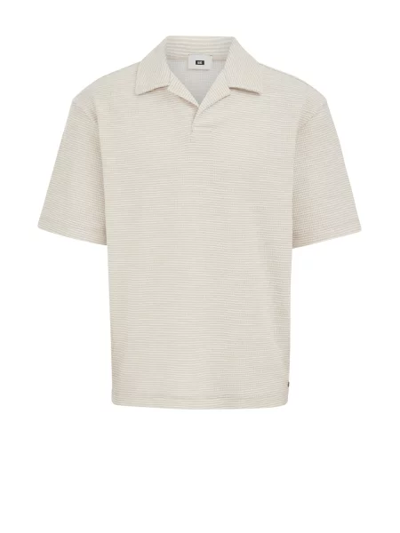 WE Fashion Tricou bej / murdar alb