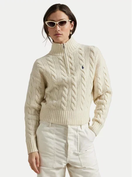 Polo Ralph Lauren Džemper Écru bijela