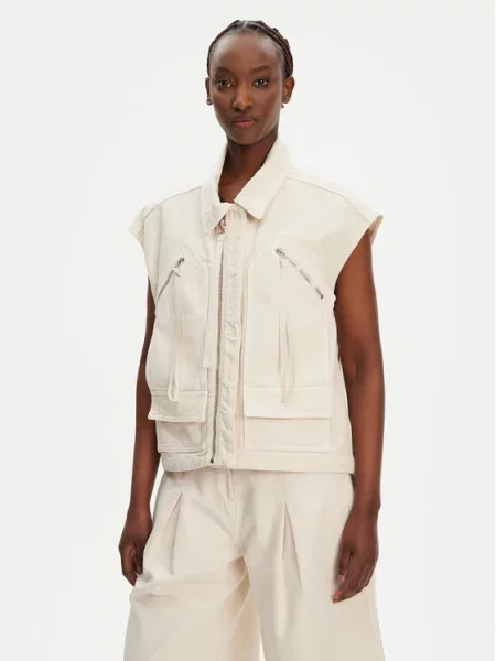 PINKO Liemenė Gerard Gilet Écru