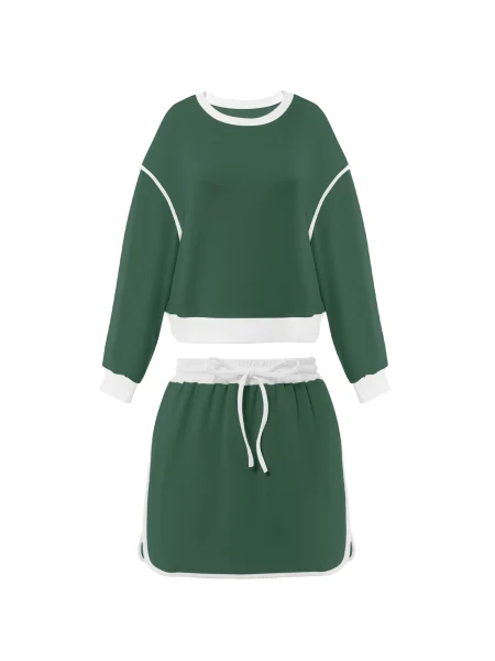 Imily Bela Haine de casă verde smarald alb
