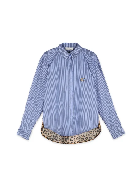 Lola Casademunt Bluza safirno plava / med / crna bijela