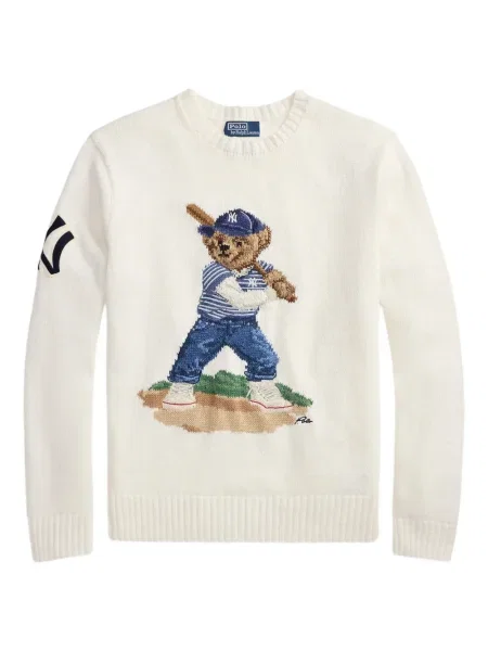 Șapcă Polo Ralph Lauren cu decolteu în V cu autograf în carouri albastru