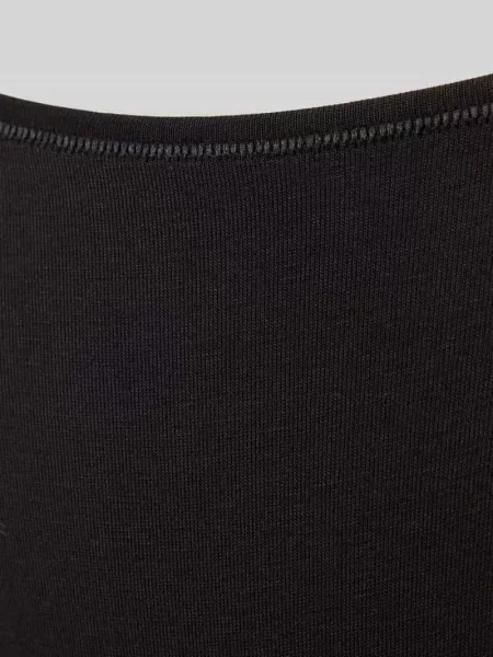 Stringi z bocznymi wstawkami w pasie z logo model ‘HUGO ID STRING’ czarne