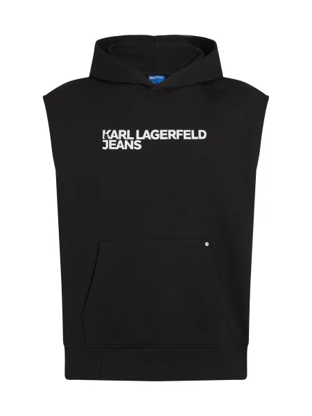 KARL LAGERFELD JEANS Mikina / biela čierna