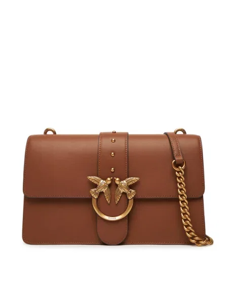 PINKO Torba za čez ramo LOVE ONE CLASSIC' rjava