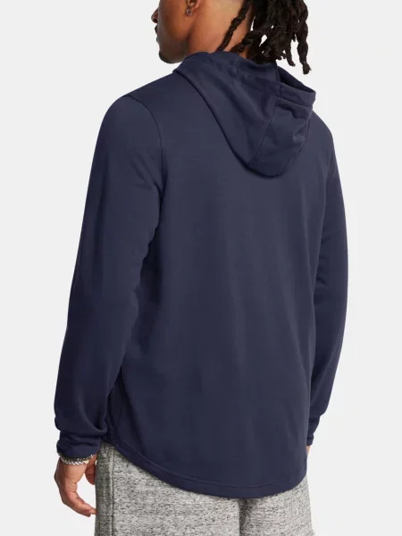 Froté mikina s kapucňou Under Armour s kapucňou modrá