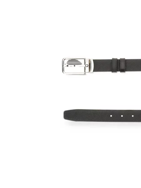 Cu centură reversibil curea Montblanc din piele negru