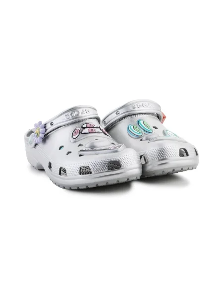 Pantofi Crocs clasici argintiu