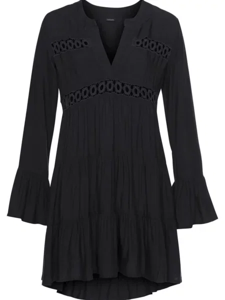 LASCANA Rochie tip bluză Lola' negru