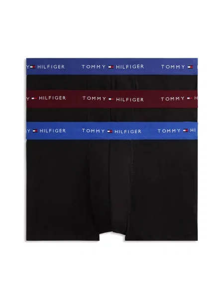 Tommy Hilfiger Underwear Boxeri Essential albastru / bleumarin / roșu burgundy negru