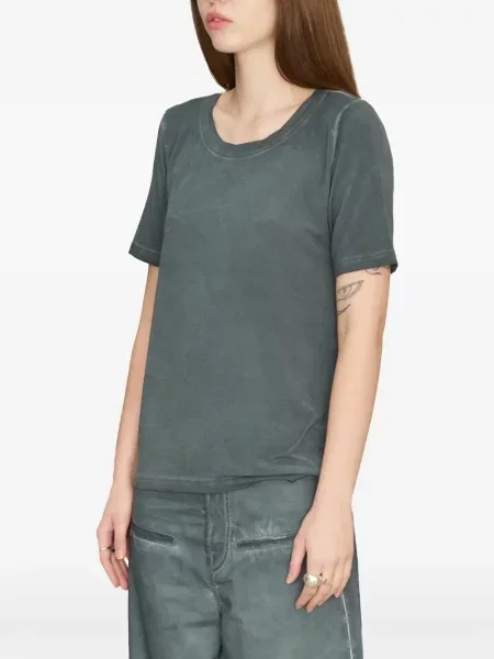 Tricou Uma Wang cu decolteu rotund albastru