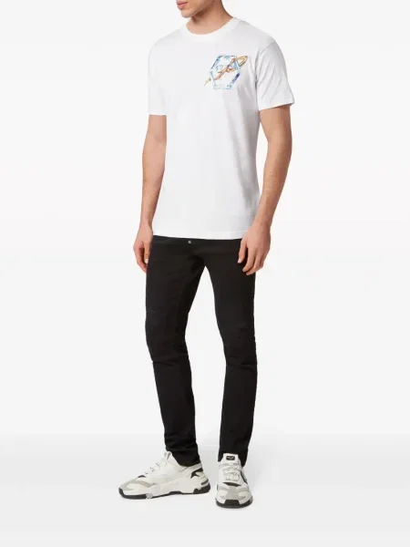 Μπλούζα Philipp Plein με σχέδιο λευκό
