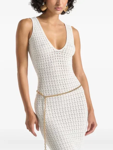 Rochie maxi Manière De Voir alb