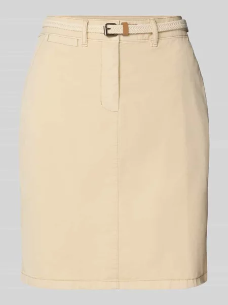 Spódnica chino o kroju regular fit z mieszanki bawełny Tom Tailor beżowa