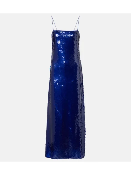 Rochie maxi Rotate de costum albastru