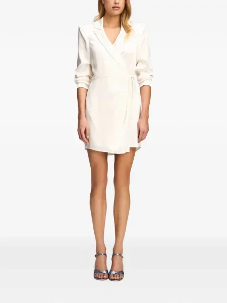 Rochie mini Cinq A Sept plic alb
