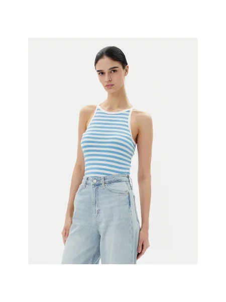 Pieces Felső Jane Slim Fit kék