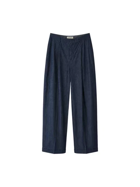 Spodnie Max Mara niebieskie