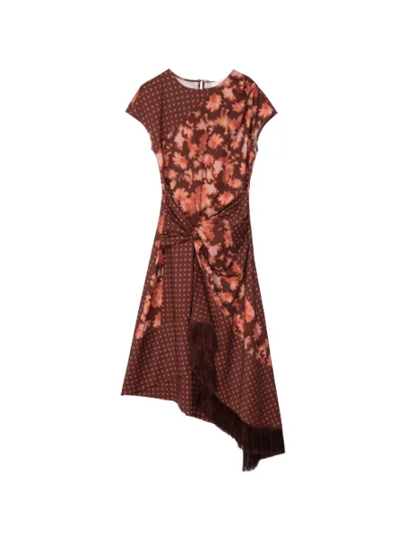 Scurt rochie 3.1 Phillip Lim asimetrică maro
