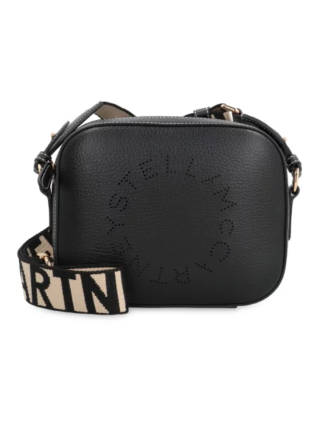 Torebka crossbody Stella Mccartney z logo czarna