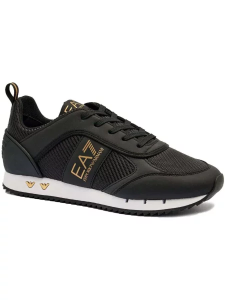 Tenisky Emporio Armani Ea7 se síťovinou černé