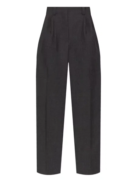 Pantaloni Givenchy de lână plisate gri