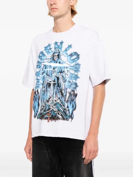 Tricou Warren Lotas cu imagine gri