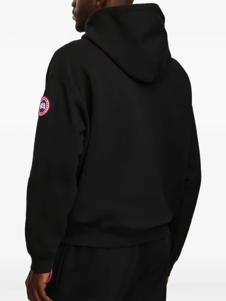 Суичър с качулка Canada Goose с автограф с връзки черно