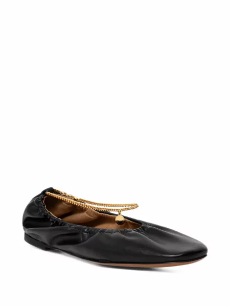Balerini Stella Mccartney cu volane negru